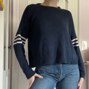 Cute Don’t Ask Why Navy Blue Sweater!